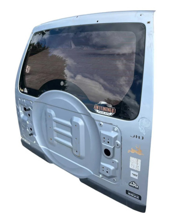 Tampa Traseira Pajero Full 2007 2008 2009 2010 2011 2012 Prateado
