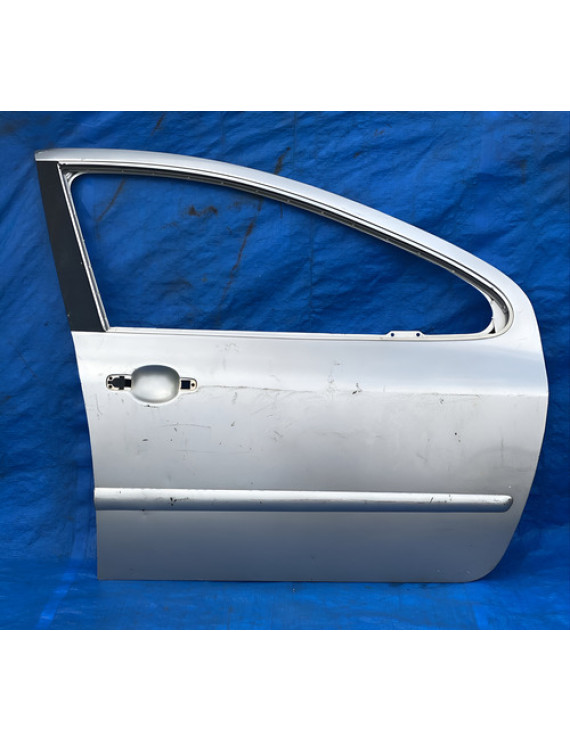 Porta Dianteira Direita Peugeot 307 2003 A 2010 Dianteira Direita Prateado