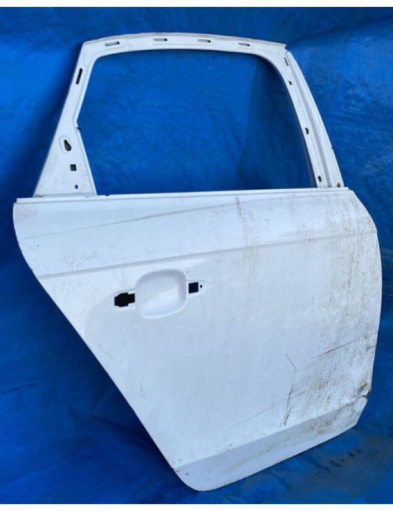 Porta Traseira Direita Audi A4 2009 A 2015 / Detalhe  Traseira Direito Branco