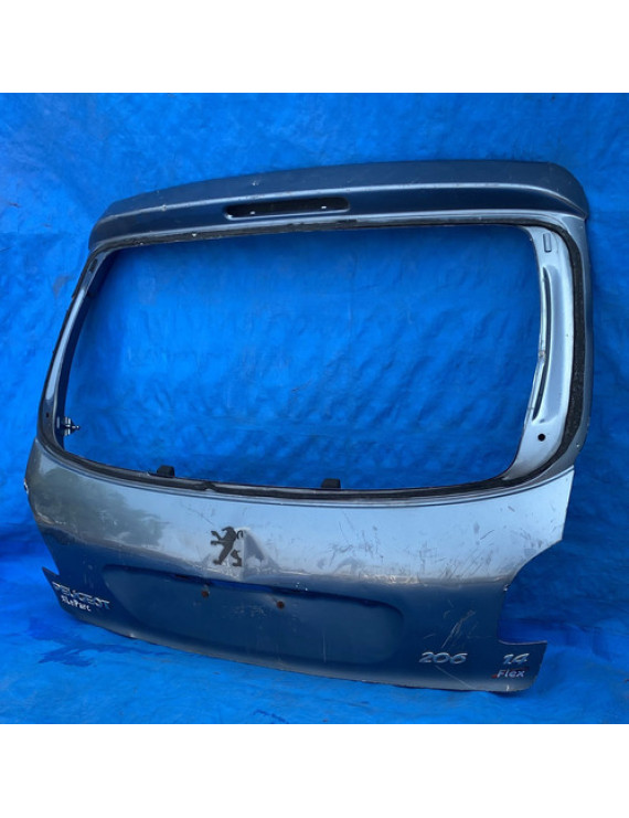 Tampa Traseira Peugeot 206 1999 A 2012 / Detalhe Azul