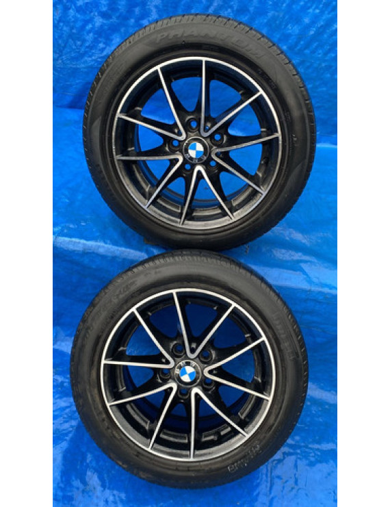 Jogo Rodas Bmw 118i 116i 320i 2010 2011 2012 Aro 16 Preto