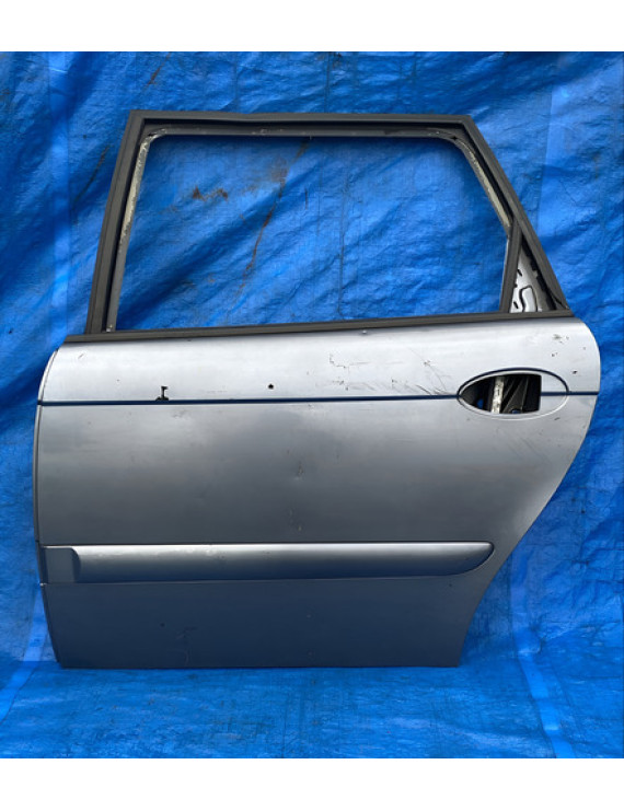 Porta Traseira Esquerda C5 Sedan 2000 Á 2005 Traseira Esquerdo Prateado