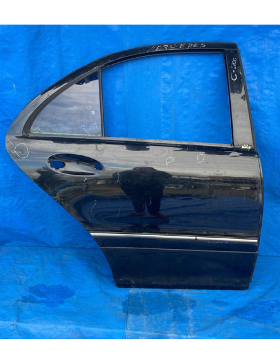 Porta Traseira Direita Mercedes C200 2001 - 2006 Traseira Dirieito Preto