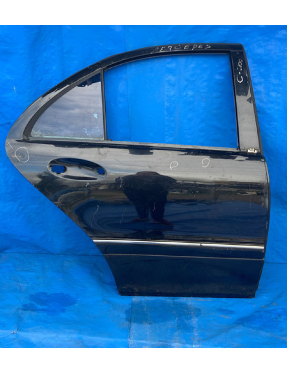 Porta Traseira Direita Mercedes C200 2001 - 2006 Traseira Dirieito Preto