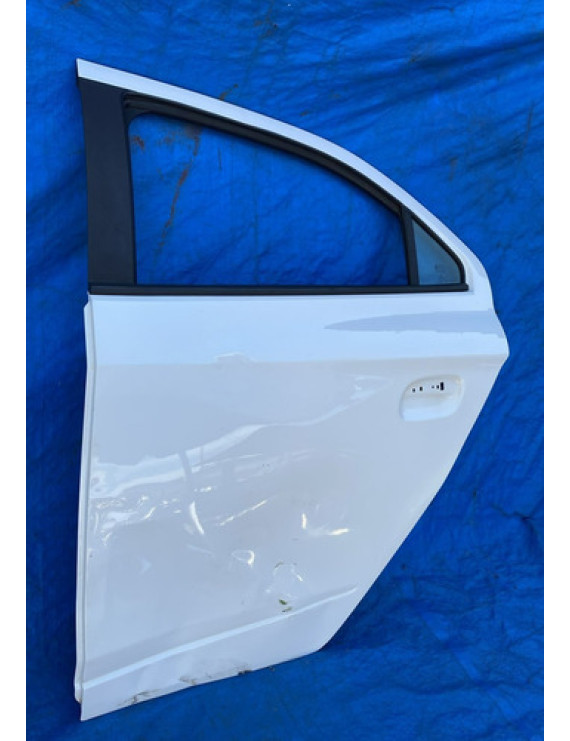 Porta Traseira Esquerda Onix Prisma 2013 Á 2019 Avaria Traseira Esquerdo Branco