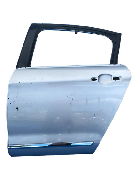 Porta Traseira Esquerda C5 Sedan 2008 2009 2010 2011 2012 Traseira Esquerda Prateado