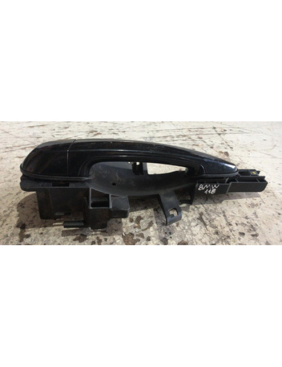 Maçaneta Externa Traseira Esquerda Bmw 118 2010 Preto