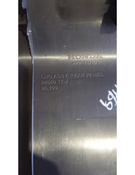 Soleira Porta Malas Honda Civic 2017 - 2020 Preto