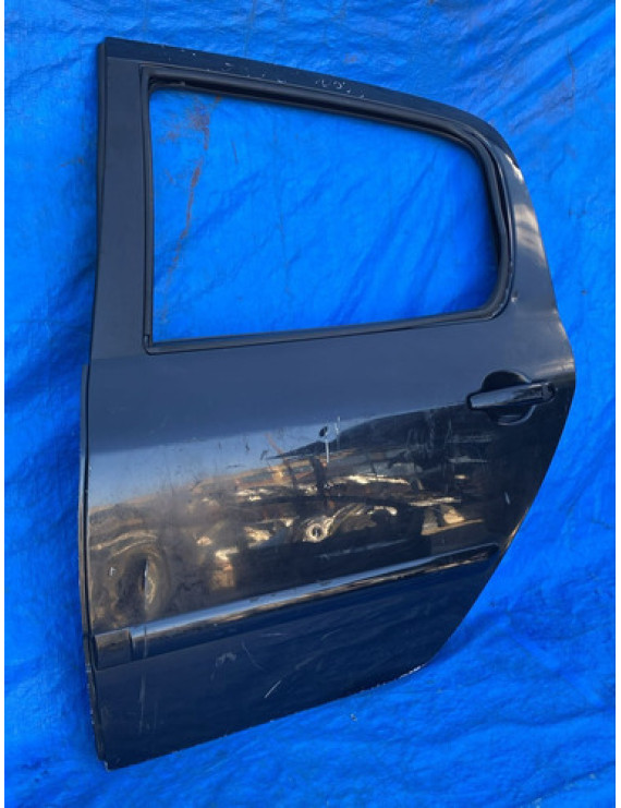 Porta Traseira Esquerda Peugeot 307 2003 Á 2011 Detalhe Traseira Esquerda Preto