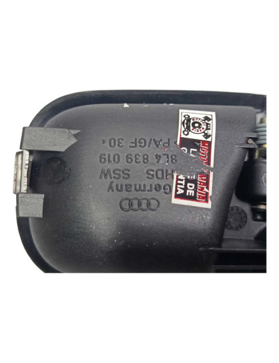 Maçaneta Interna Traseira Esquerda Audi A3 1997 - 2005 Preto Traseira