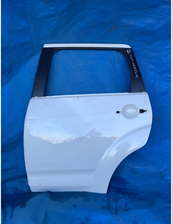 Porta Traseira Esquerda Outlander 2014 Avaria Amassada Traseira Esquerdo Branco