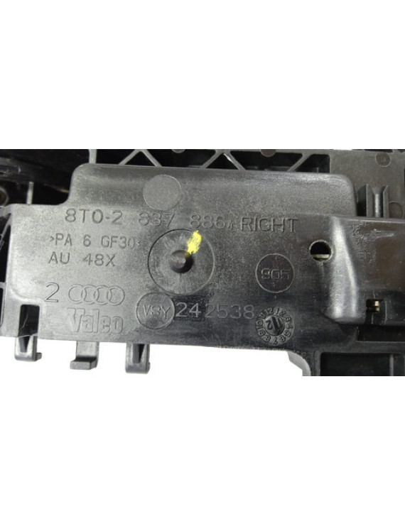 Maçaneta Externa Dianteira Direita Audi A4 2009 - 2015 Preto Dianteira