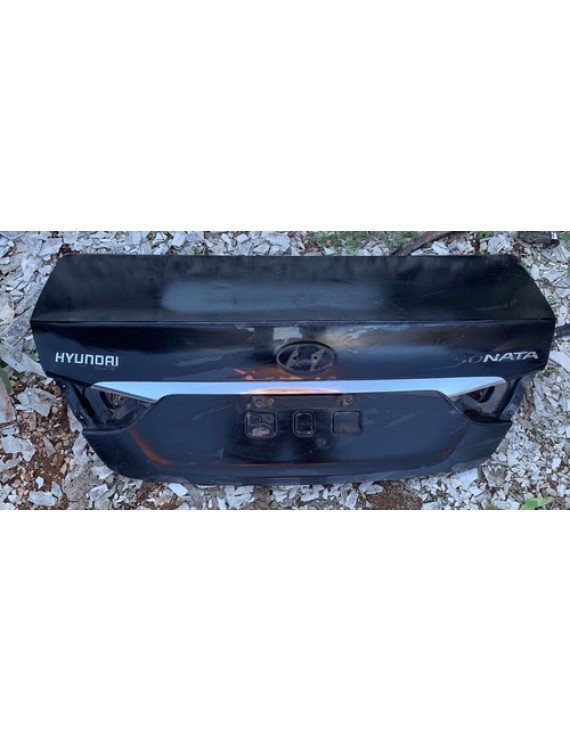 Tampa Traseira Hyundai Sonata 2011 - 2014 / Avaria Preto