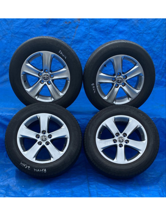 Jogo De Rodas Rav4 2013 2014 2015 2016 2017 2018 Aro 17 Preto