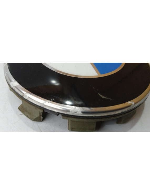 Calota Centro Roda 68mm Bmw 320i 118i 328i 2006 - 2012 Preto