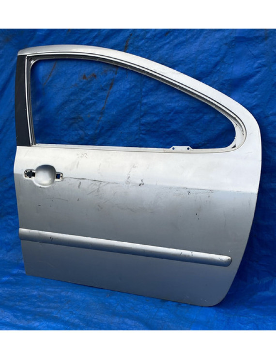 Porta Dianteira Direita Peugeot 307 2003 A 2010 Dianteira Direita Prateado