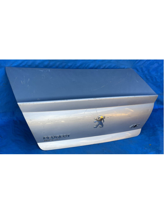 Tampa Traseira Peugeot 407 Sedan 2004 A 2010 Prateado
