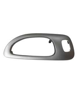 Moldura Maçaneta Interna Direita Peugeot 307 2005 - 2012 Prateado Dianteira/traseira