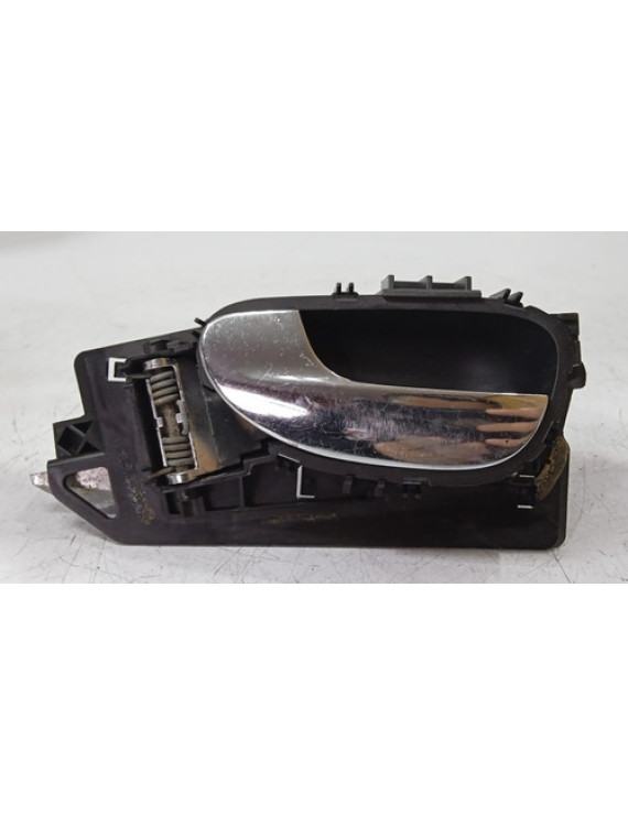 Maçaneta Interna Esquerda Peugeot 307 2007 - 2013 Preto Dianteira/traseira
