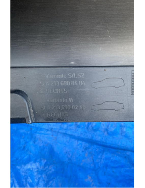 Spoiler Lado Direito Mercedes E300 2019 2020 Preto