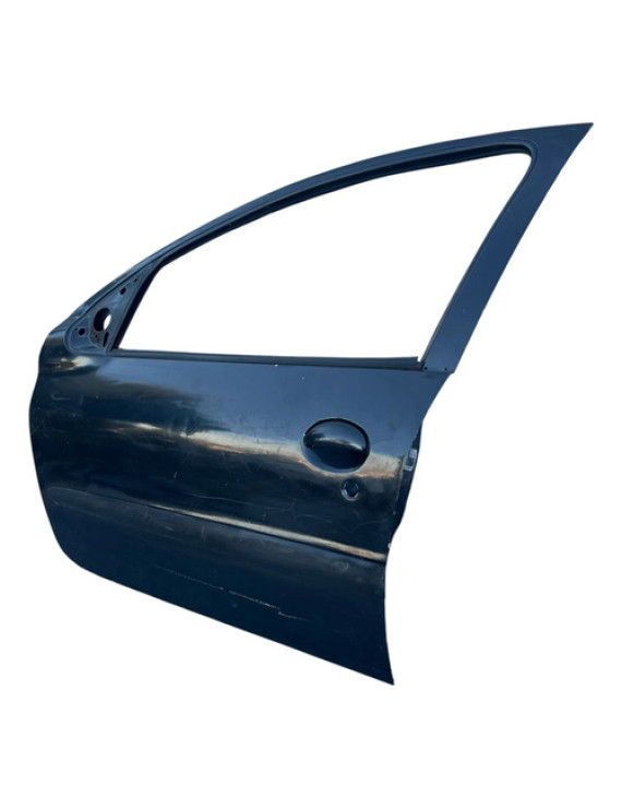 Porta Dianteira Esquerda Peugeot 206 207 1999 A 2012 Dianteira Esquerdo Preto
