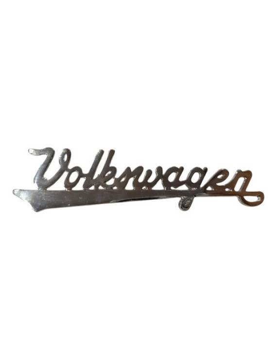 Emblema Volkswagen Fusca 1959 - 1970 Prateado