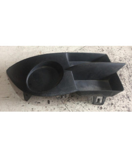 Moldura Farol Milha Sem Furo Direito Clio 2006 - 2012 Preto Esquerdo