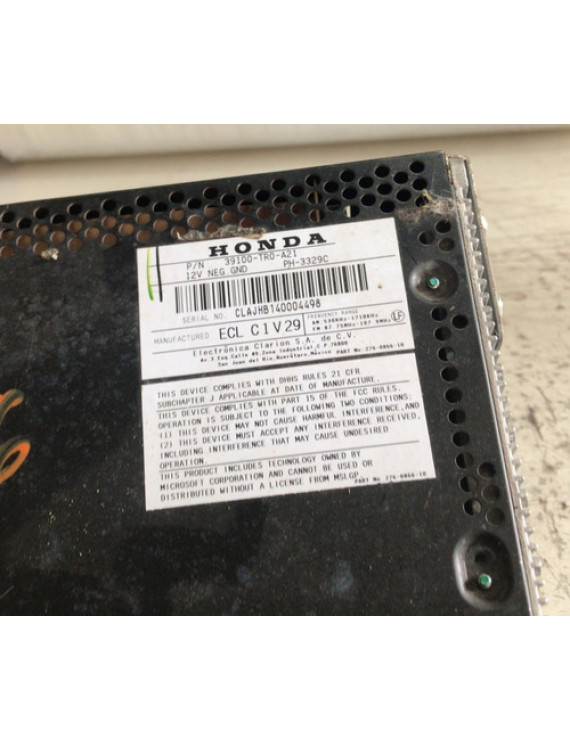 Rádio Cd Player Mp3 Honda Civic 2012 2013 2014 2015 2016