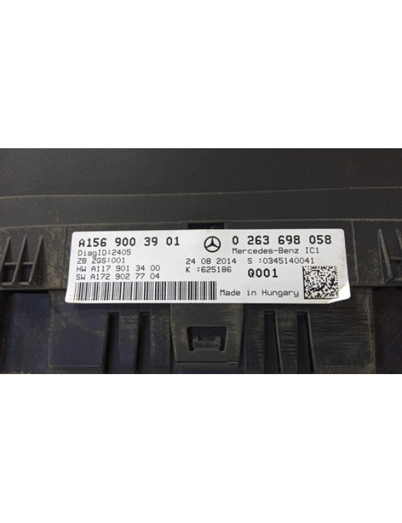 Painel Instrumentos Mercedes Gla 200 2015 2016 2017 2018 Preto