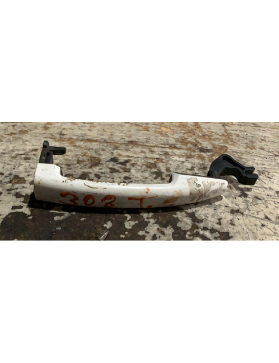 Maçaneta Externa Traseira Esquerda Peugeot 308 2012 Branco