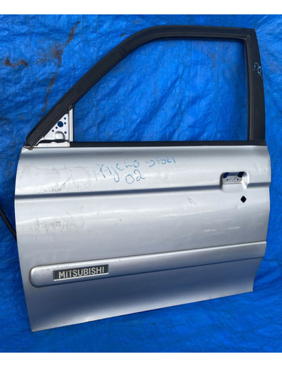 Porta Dianteira Esquerda Pajero Sport 2007 A 2012 Dianteira Esquerdo Prateado