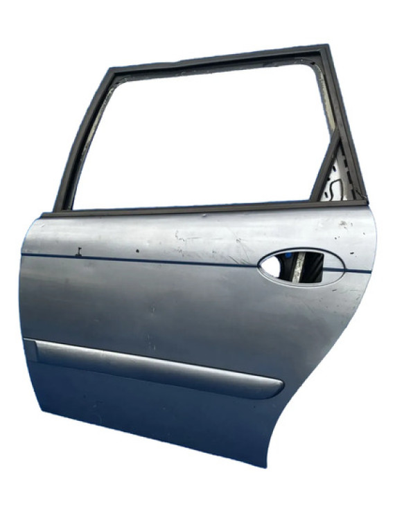 Porta Traseira Esquerda C5 Sedan 2000 Á 2005 Traseira Esquerdo Prateado