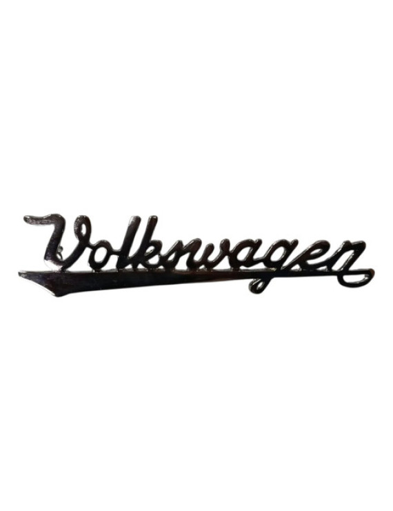 Emblema Volkswagen Fusca 1959 - 1970 Prateado