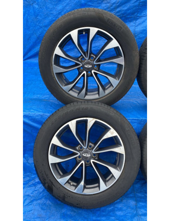 Jogo De Rodas Aro 18 Chery Tiggo 7 2021 2022 Prateado