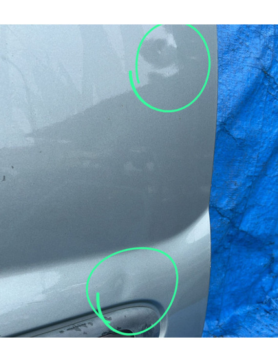 Porta Dianteira Direita Renault Kangoo 2005 A 2012 Detalhe Dianteira Direita Prateado