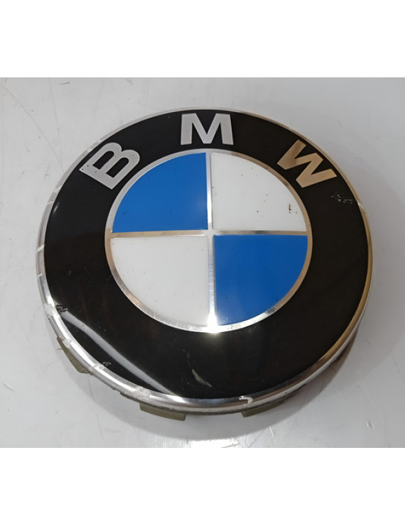 Calota Centro Roda 68mm Bmw 320i 118i 328i 2006 - 2012 Preto