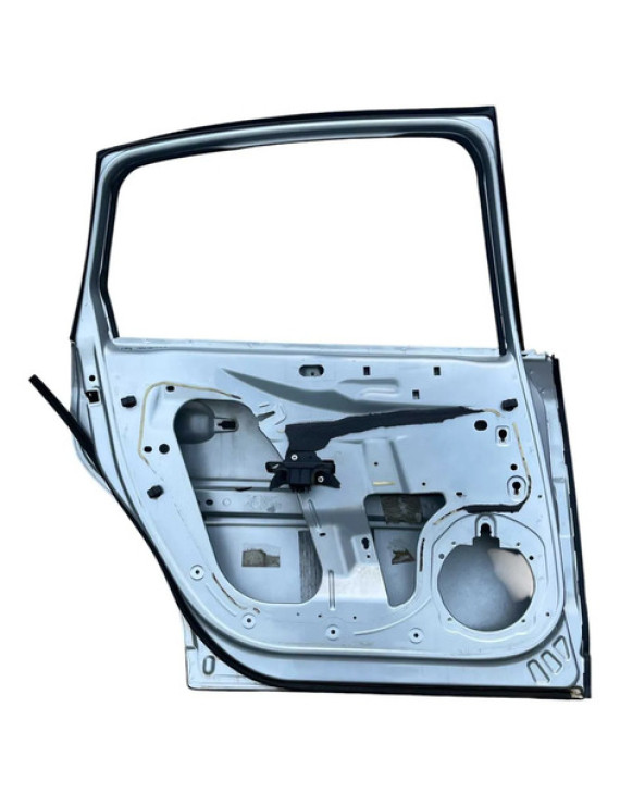 Porta Traseira Esquerda Citroen C4 Pallas 2007 A 2013 Traseira Esquerda Prateado