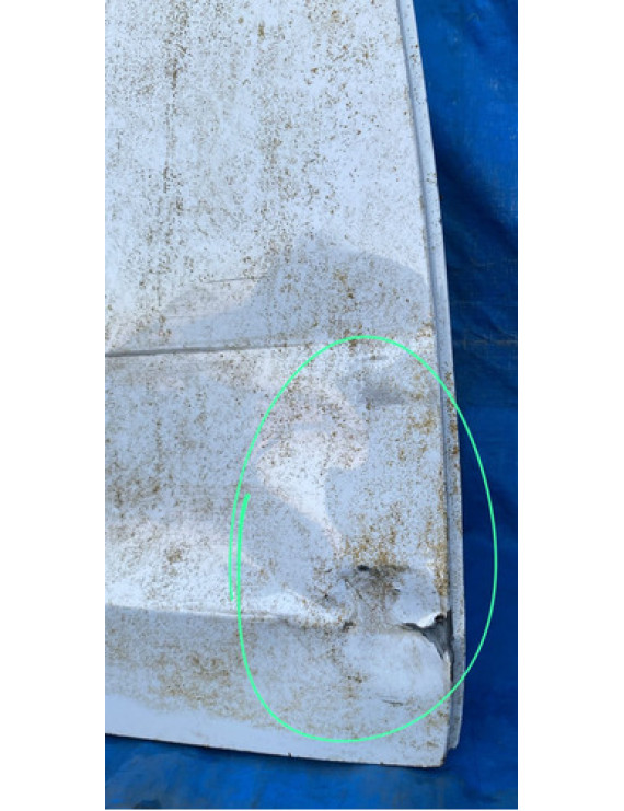 Porta Traseira Direita Audi A4 2009 A 2015 / Detalhe  Traseira Direito Branco