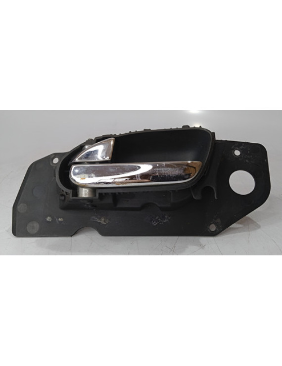 Maçaneta Interna Dianteira Esquerda Peugeot 607 1999 - 2008 Prateado Dianteira