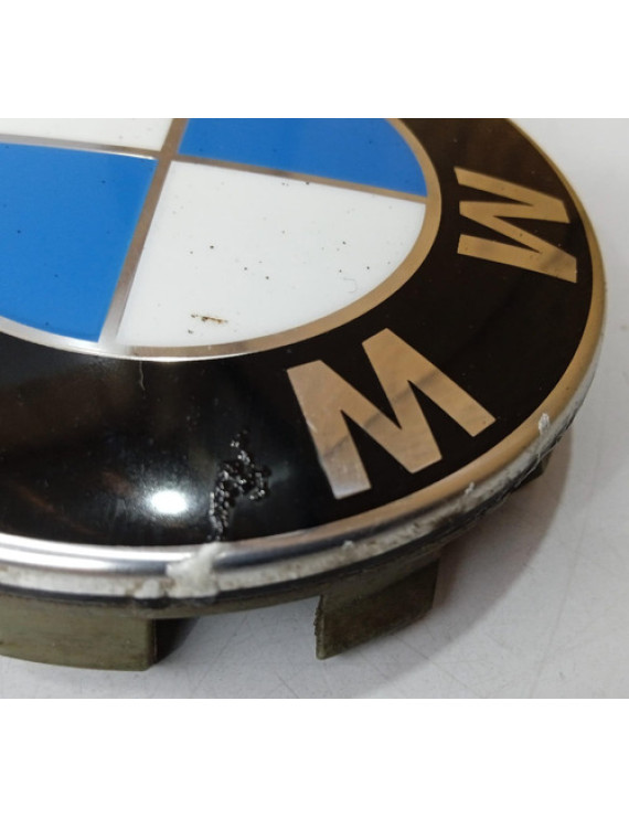 Calota Centro Roda 68mm Bmw 320i 118i 328i 2006 - 2012 Preto