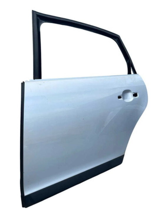 Porta Traseira Esquerda Citroen C4 Pallas 2007 A 2013 Traseira Esquerda Prateado