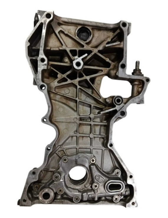 Tampa Frontal Motor Bomba Óleo Civic 2.0 2012 - 2016 Preto