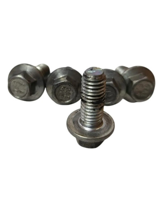 Kit Parafuso Retentor Virabrequim Chery Qq 2010 - 2014 Prata