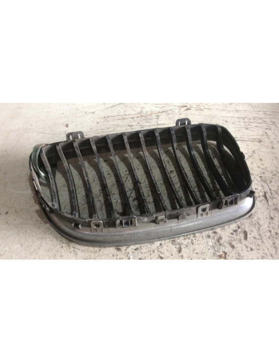 Grade Dianteira Esquerda Bmw 328i 2008 Preto Esquerdo