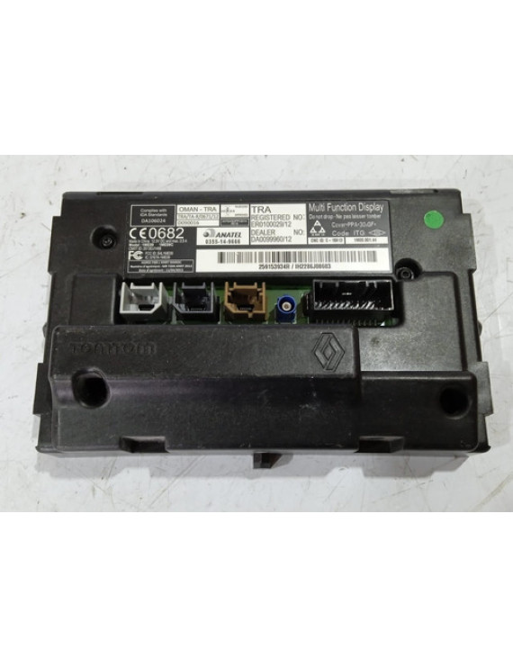 Tela Multimídia Gps Renault Trafic Captur 2016 2017 Preto