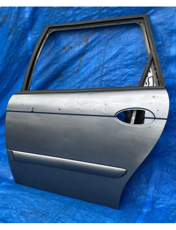 Porta Traseira Esquerda C5 Sedan 2000 Á 2005 Traseira Esquerdo Prateado