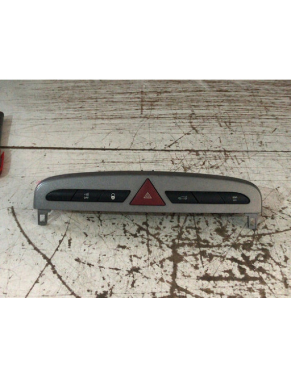 Botão De Alerta Peugeot 308 2011 - 2016 Cinza