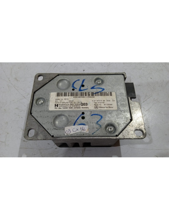 Módulo Som Mercedes Benz E350 2012 A2118705189  Preto