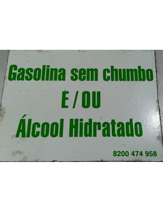 Portinhola Tanque Combustível Sandero 2009 - 2014 Prateado 2009
