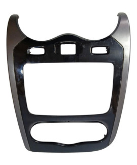 Moldura Painel Central Multimídia Sandero 2011 2012 Preto